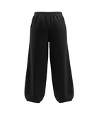 Ribbed Velvet Pants — [Color : BLACK ]