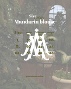OLIVE- MANDARIN BLOUSE